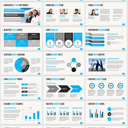 Spiffing Ultimate Professional Business Template Clean Slides Presentations Artsy Blue Pr