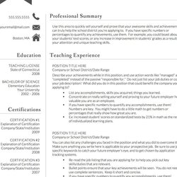 Superlative Customize This Teacher Resume Template And Use For Administrators Teaching Resumes Educator Job