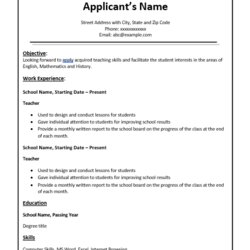 Spiffing Teacher Resume Template Free Word Templates Format Button