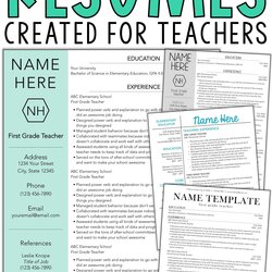Editable Teacher Resume Template Free Download For Your Learning Needs