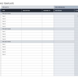 Great Multiple Project Tracking Template Excel Templates Management Making Use
