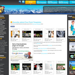 Spiffing Excellent Free Flash Websites Templates Today Template