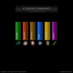 Free Flash Website Templates For Download Template Flashcard Company Color Web Card