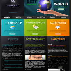 Superlative Free Flash Website Templates Magazine Template World