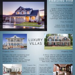 Marvelous Elegance Real Estate Flyer Brochure Template By
