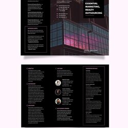 Fine Free Real Estate Brochure Templates Word Fold Commercial Marketing Template