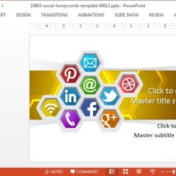 Perfect Free Social Media Marketing Templates For Honeycomb Template