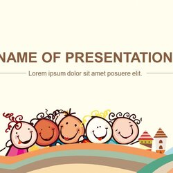 Smashing Happy Children Template For Education Free Presentations