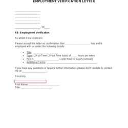 Marvelous Free Employment Income Verification Letter Word Fit