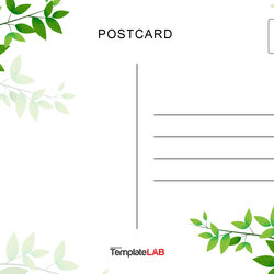 Perfect Printable Postcard Templates Designs Word Template