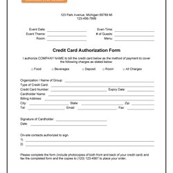 Credit Card Authorization Forms Templates Ready To Use Form Template Recurring Kb