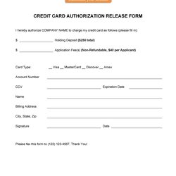 Supreme Credit Card Authorization Forms Templates Ready To Use Form Template Recurring Kb