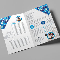 Worthy Bi Fold Brochure Template Two Co Pertaining To