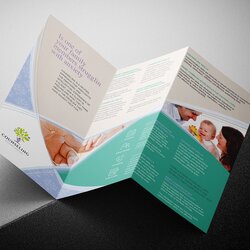 Tremendous Free Fold Business Brochure Templates Counselling Template Folded