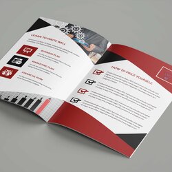 Brilliant Fold Flyer Template Creative Corporate Bi Brochure Design