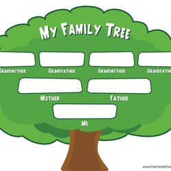 Photos Blank Family Tree Template For Kids And Review Blog Crack Elementary Free Templates