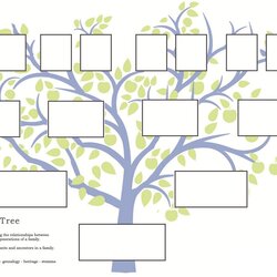 Supreme Best Images Of Free Printable Family Tree Template Generation Chart Blank Diagram Via