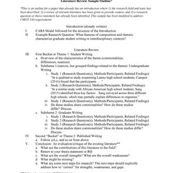 Matchless Smart Literature Review Templates Template