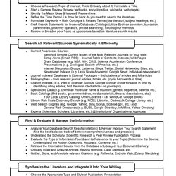 Terrific Smart Literature Review Templates Template