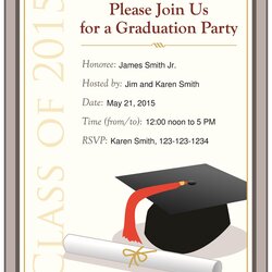 Free Graduation Invitation Templates Template Party Word Announcements Invitations Printable Announcement