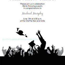 Swell Free Printable Graduation Invitations Templates Party Invitation Template Announcement Yourself