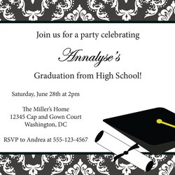 Superior Graduation Invitation Templates Free Printable Invitations Template Party College Announcements Card