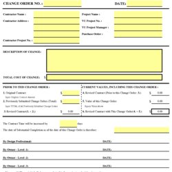 Change Order Templates Find Word Template Forms Printable Excel Card