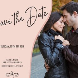 Great Save The Date Flyer Template Letter Wedding Ts
