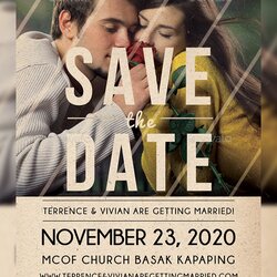 High Quality Save The Date Flyer By Auto