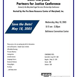 Matchless Save The Date Flyer Pro Bono Resource Center Of Maryland Jaclyn Jones Jan Comments