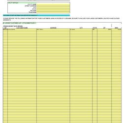 Free Customer List Templates Excel Word Template