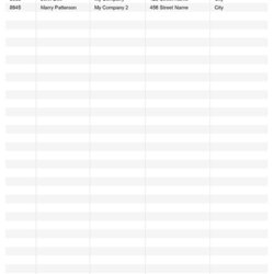 Great Customer List Template For Excel Med