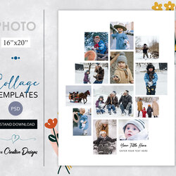 Eminent Photo Collage Template In