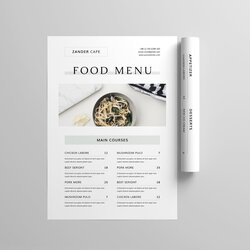 Food Menu Template Ms Word Printable Restaurant