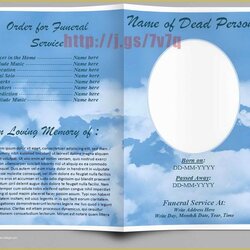 Superior Free Funeral Service Program Template Word Of Pin On Obituary Templates Memorial Printable Ms