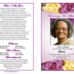 Eminent Funeral Program Examples Memorial Cards For