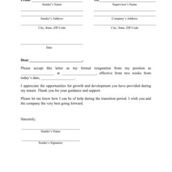 Wizard Resignation Letter Template Download Printable Fill Print Big