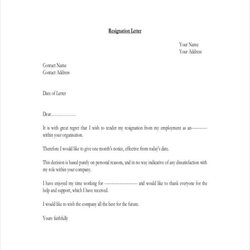 The Highest Standard Simple Resignation Letters Free Premium Templates Reasons Resign Employees