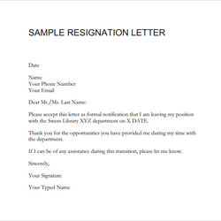 Exceptional Elegant Voluntary Payment Agreement Child Support Resignation Letter