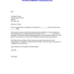 Superb Resignation Letter Fill Online Printable Blank Sample Form Large