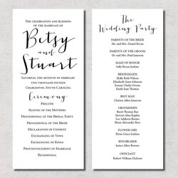 Outstanding Printable Wedding Program By On Programs Stationary