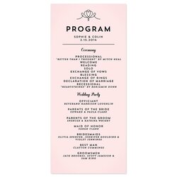 Superb Simple Wedding Programs Google Search Program Ceremony Sample Wording Examples Samples Find