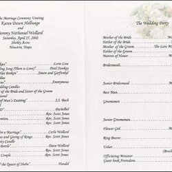 Wedding Collection Nowadays Aug Program Programs Wording Samples Sample Outline Ceremony Simple Reception