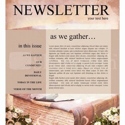 Superior Create An Engaging Newsletter Template With Word Free Sample Example