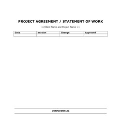 Eminent Statement Of Work Template In Word And Formats Page Project Agreement