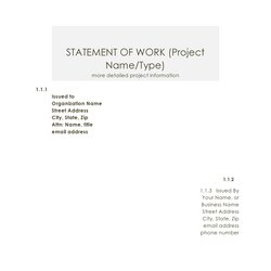 Great Statement Of Work Templates Sow Template