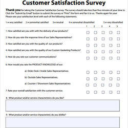 Smashing Employee Satisfaction Survey Download Free Documents In Word Sample Template Customer Templates