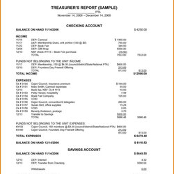 Matchless Treasurer Report Excel Spreadsheet Throughout Treasurers Profit Template Non Free Format