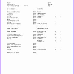 Spiffing Treasurer Report Template Excel Templates Non Principal Profit Examples Fresh Of