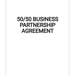 Admirable Partnership Agreement Template Word Business